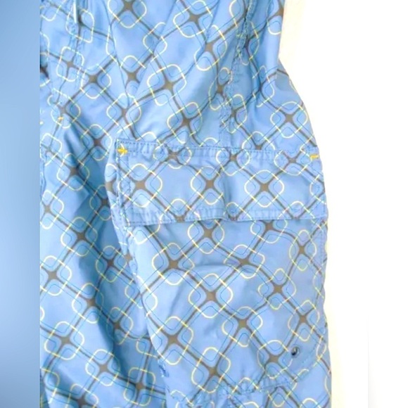 Oakley Board Shorts Swimwear Swim Trunks Blue Pockets Men’s Large 33 Waist - Picture 3 of 6